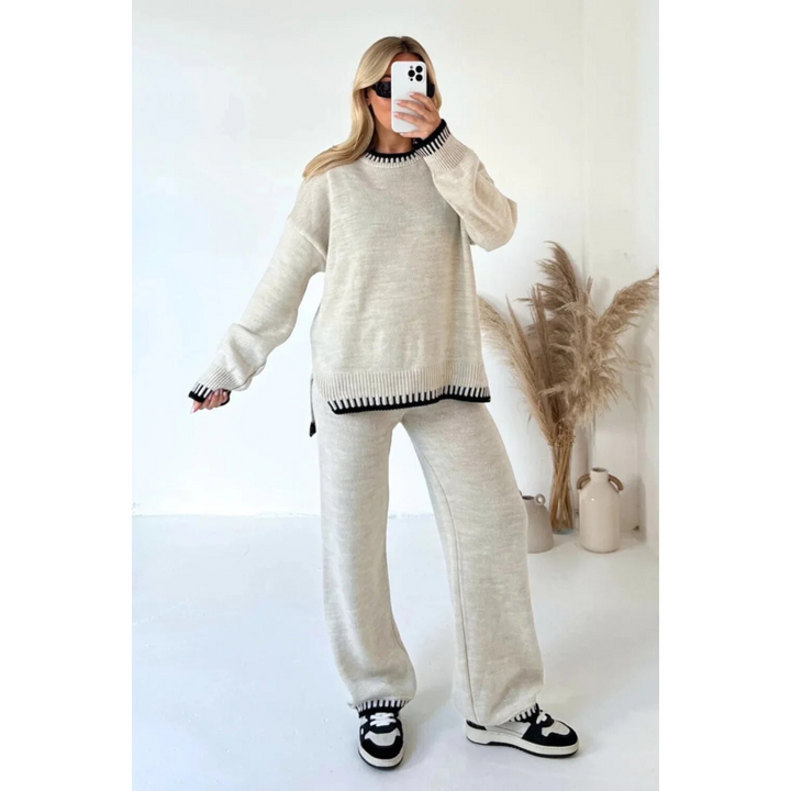 Sage™ - Ensemble Lounge Tricoté Doux en Deux Pièces