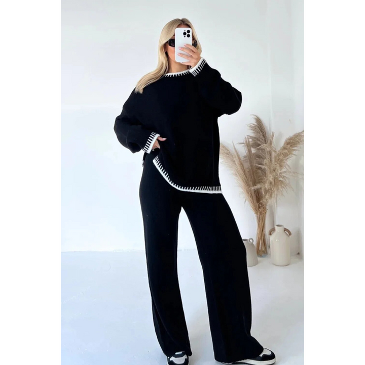 Sage™ - Ensemble Lounge Tricoté Doux en Deux Pièces