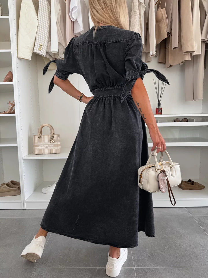 Aria | Robe en Denim Éclatante