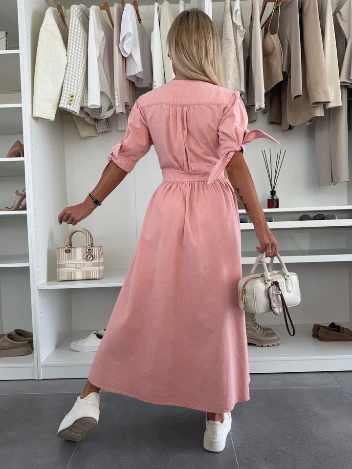 Aria | Robe en Denim Éclatante