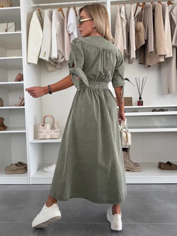 Aria | Robe en Denim Éclatante