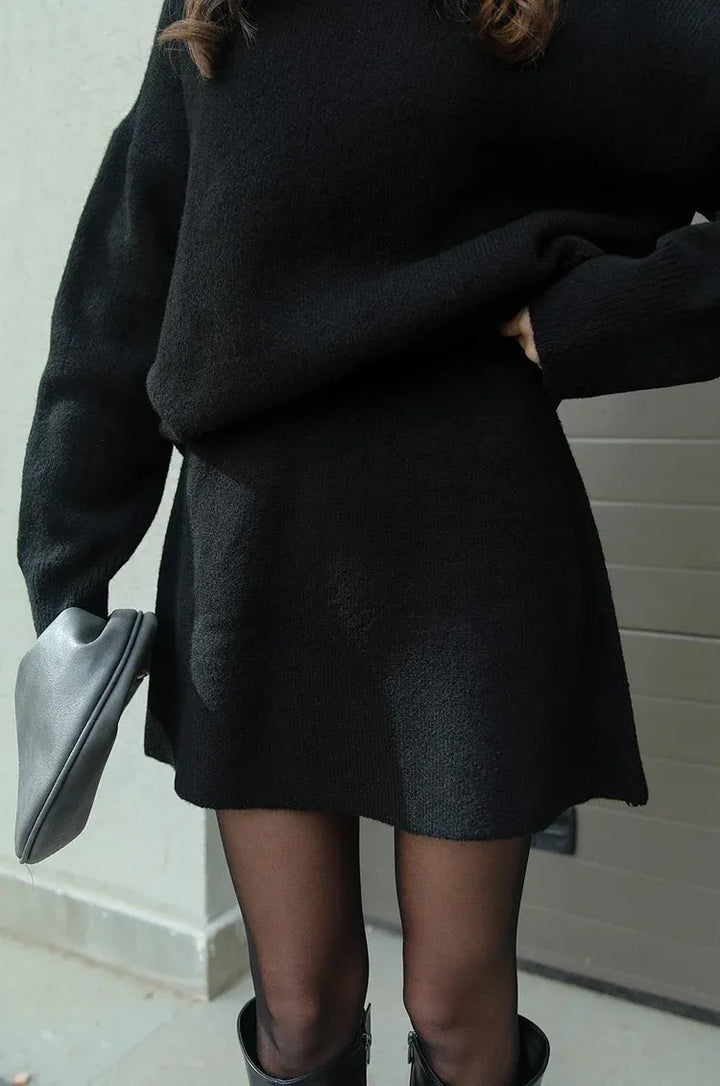 Aria™ - Duo de Pull et Jupe Mélangés