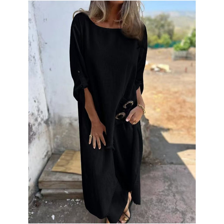 Lourdes™ Ensemble Luxe en Coton et Lin pour Femmes