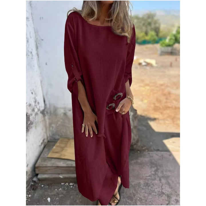 Lourdes™ Ensemble Luxe en Coton et Lin pour Femmes